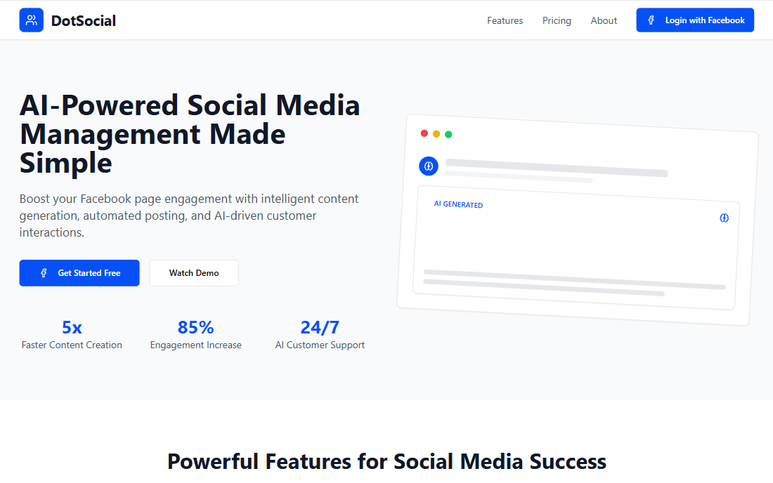 DotSocial - The AI-Powered Social Management Tool